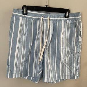 Banana Republic Light Blue and White Striped